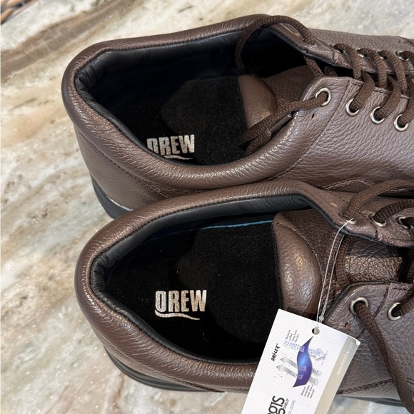 NWT Men’s DREW Walker II brown leather orthopedic oxfords- Size 16 Wide 4W main image 7